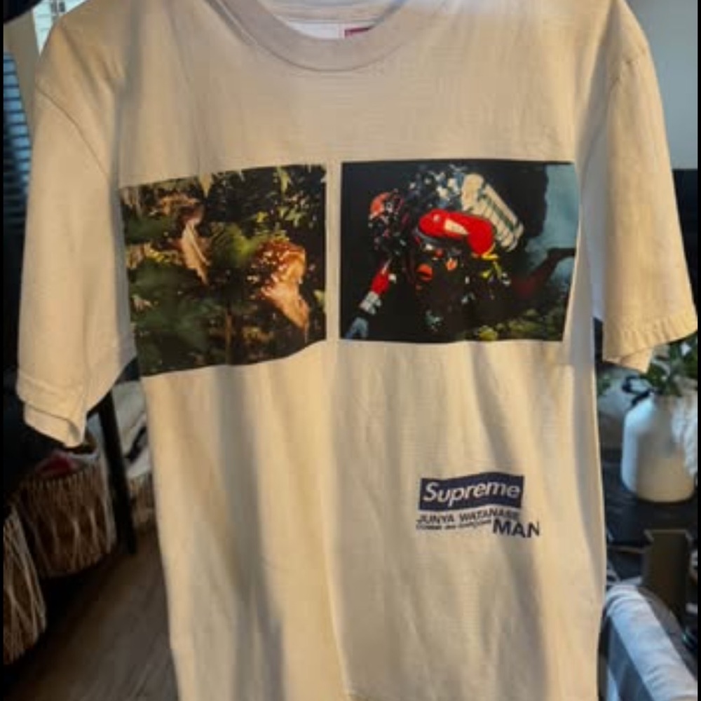 Supreme White Graphic Tee